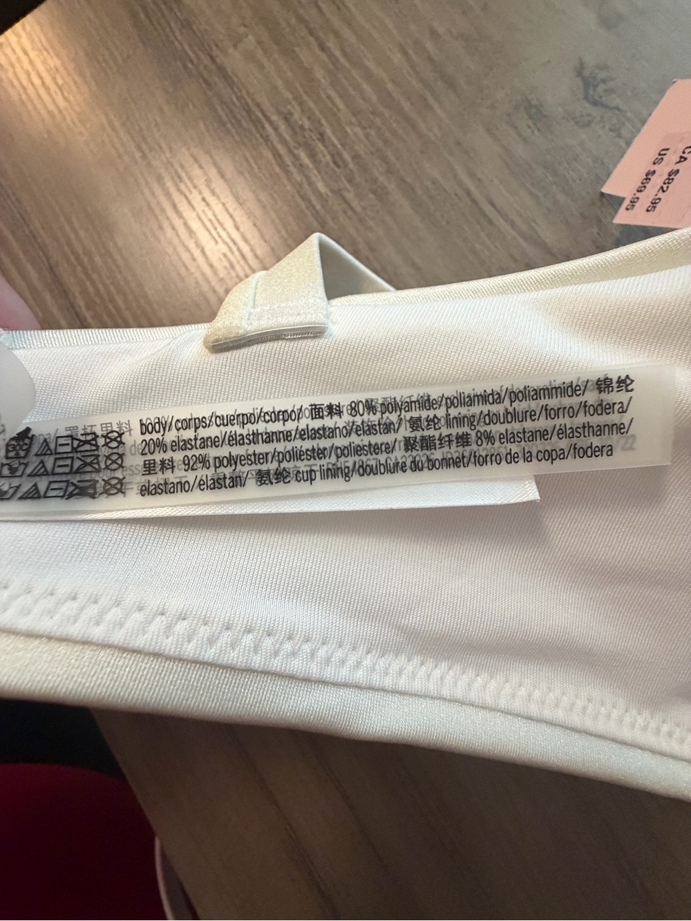 Victoria’s Secret White T-Shirt Bra 38DDD NWT Logo Strap Lightly Flawed - Picture 9 of 14